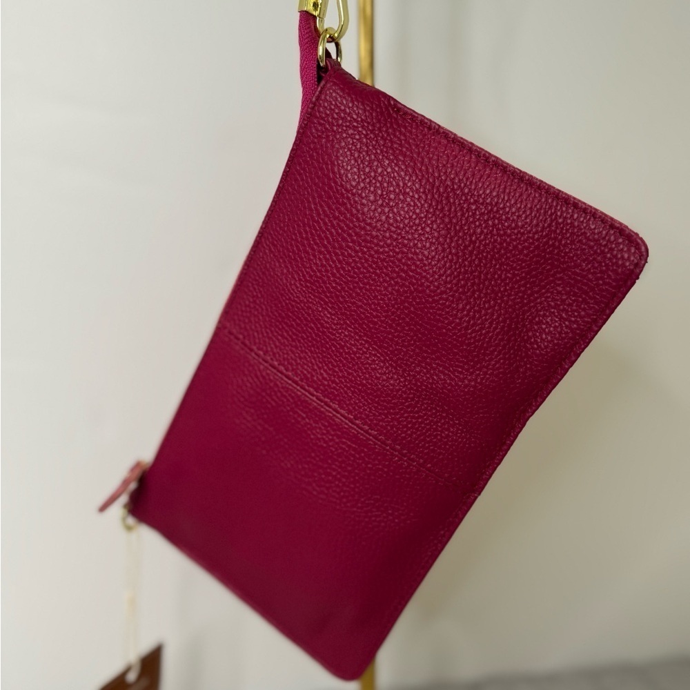 Uromee Wristlet Wallet Clutch Purse.  Dark pink removable chain - Picture 2 of 12